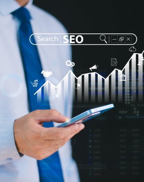 Seo,Search,Engine,Optimization,Concept.,Businessman,Touch,Ai,,Seo,Icon